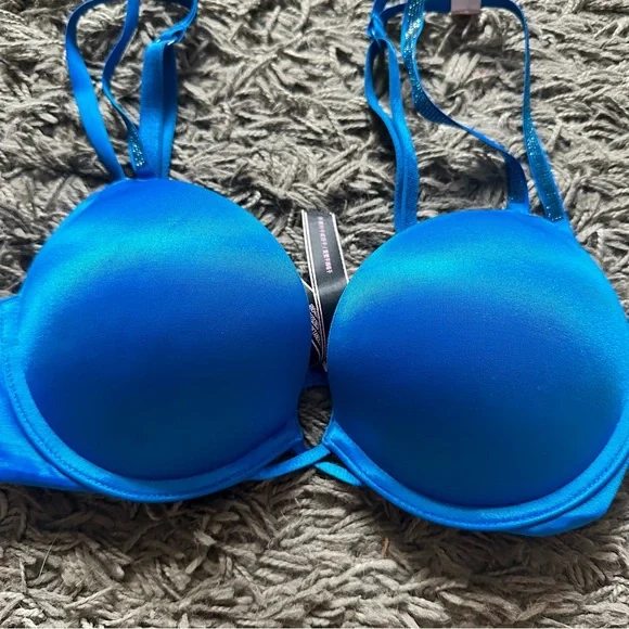 Victorias secretVERY SEXY Bombshell Double Shine Strap Push-Up Bra size 32B